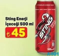 STİNG ENERJİ İÇECEĞİ 500 ML fiyat ve kampanya bilgisi
